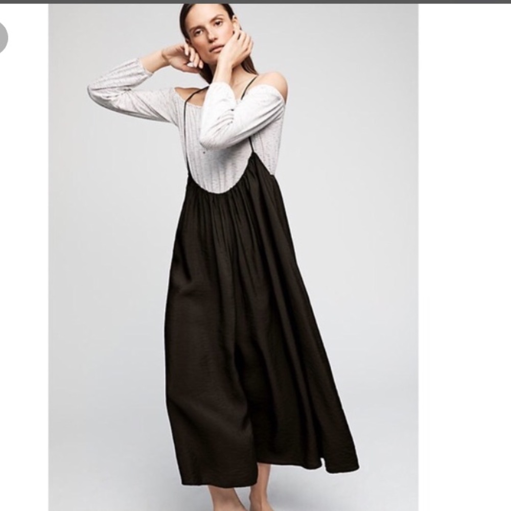 NWT ANTHROPOLOGIE Suspender Jumpsuit Medium - Picture 4 of 4
